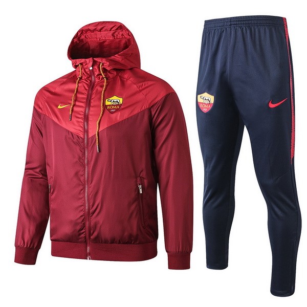 Rompevientos AS Roma Conjunto Completo 2019-20 Rojo Azul